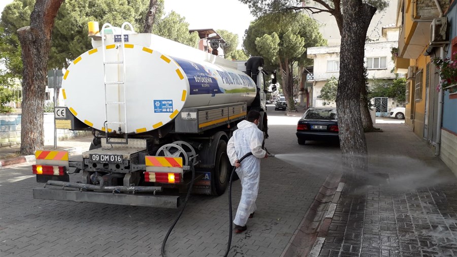 BÜYÜKŞEHİR BELEDİYESİ BUHARKENT’TE ÇALIŞIYOR