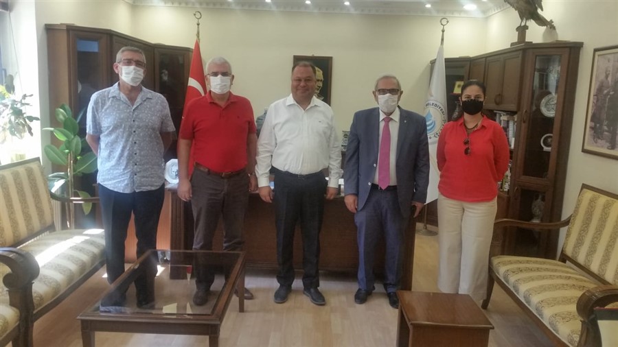 AYSO Heyeti Çine Belediye Başkanı Enver Salih Dinçer’i ziyaret etti