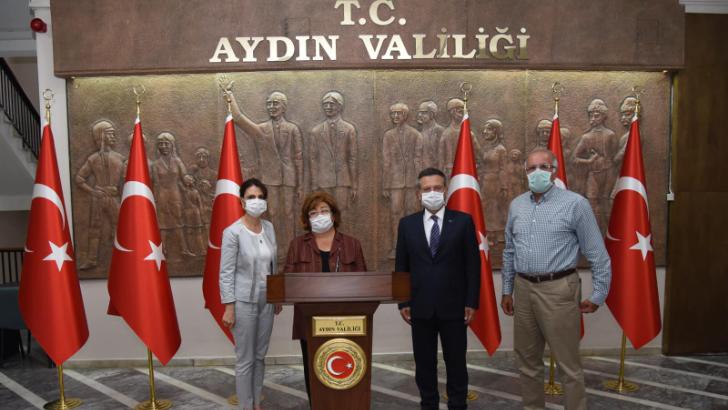 Eski Bakan Akşit’ten Vali Aksoy’a ziyaret