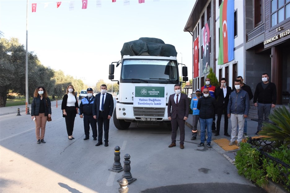 GERMENCİK BELEDİYESİ DEPREM YARDIM PAKETLERİNİ ULAŞTIRDI