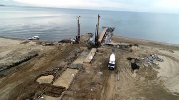 Antik kanal inşaatı sürüyor