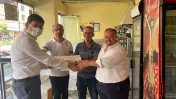 Başkan Özcan’dan kahveci esnafına tatlı sürpriz