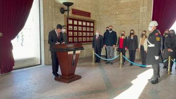 Başkan Özcan Ata’nın huzuruna çıktı