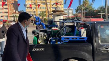 Nazilli Belediyesi’nden vektörle mücadeleye ekipman desteği