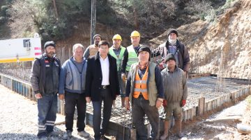 Başkan Özcan 250 tonluk su deposunun temelini attı