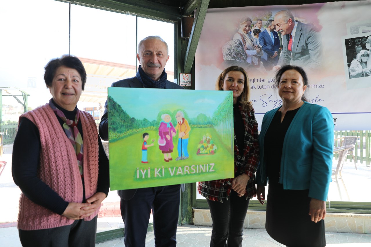 BAŞKAN ATABAY, AYDIN BÜYÜKŞEHİR BELEDİYESİ DİDİM HUZUREVİ SAKİNLERİ İLE BİR ARAYA GELDİ