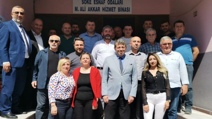 Söke’deki odalardan Künkcü’ye tam destek