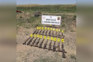 Şırnak’ta toprağa gömülü 21 tüfek ele geçirildi