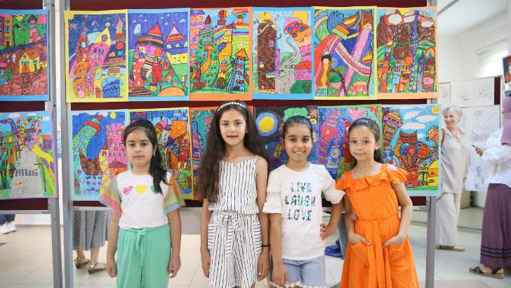 Aydın Büyükşehir Belediyesi Kültür Merkezleri kursiyerleri resim sergisi açtı