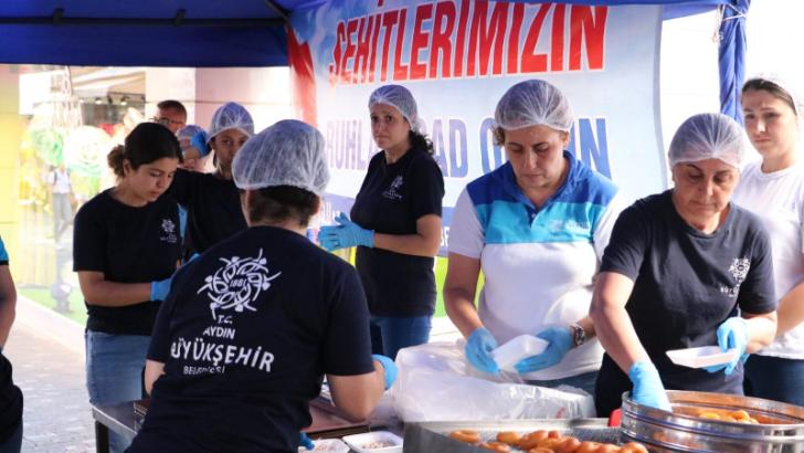 Aydın Büyükşehir Belediyesi’nden şehitlerimiz için lokma hayrı