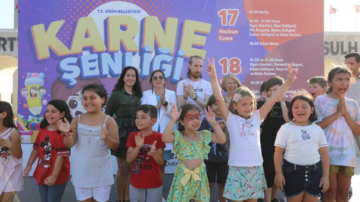 Didimli çocuklar karne şenliğinde doyasıya eğlendi