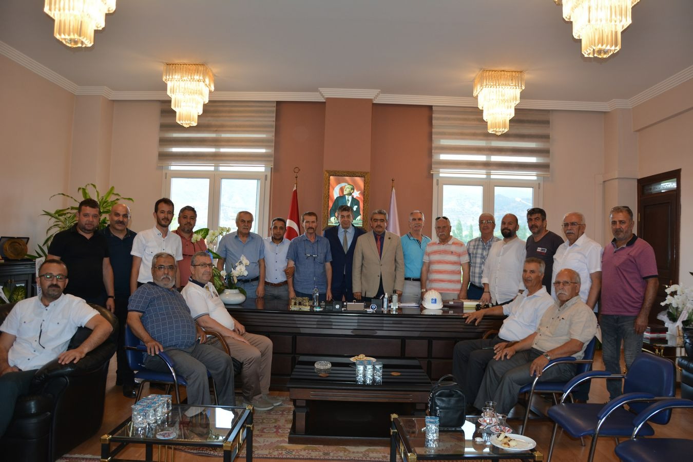 MHP’DEN BAŞKAN KÜNKCÜ’YE ZİYARET