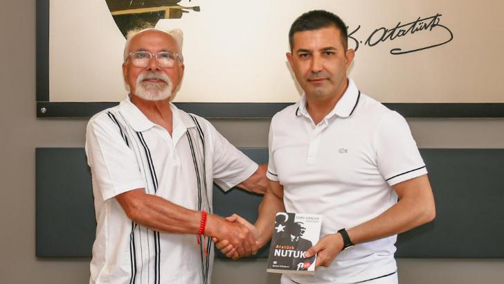 Bilim insanı Emre Kongar’dan Başkan Ömer Günel’e ziyaret