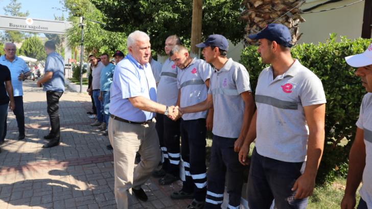 Başkan Atay’dan arife mesaisi