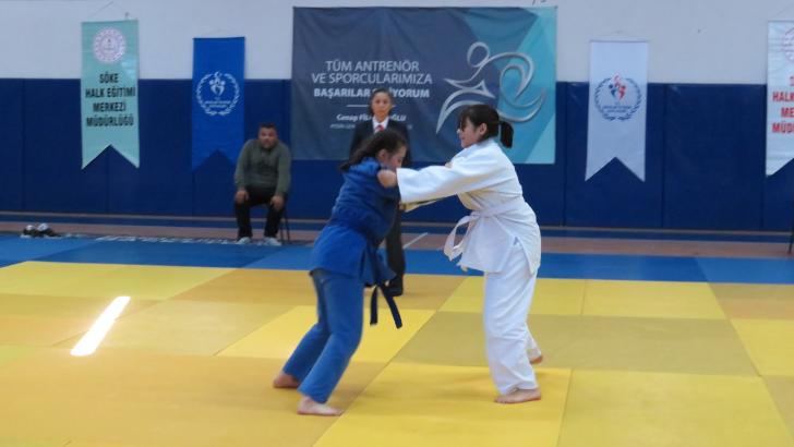 Söke’de judo il şampiyonluğu heyecanı yaşandı