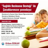 Menderes Belediyesi yüzleri güldürmeye devam ediyor