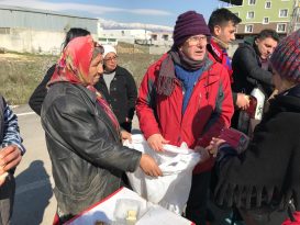 Başkan Eriş deprem bölgesinde