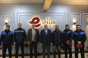 Efeler Zabıtası Deprem Bölgesinden Döndü