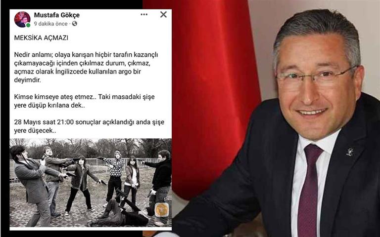 AK Parti Kuşadası İlçe Başkanı’ndan silahlı paylaşım