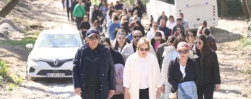 Başkan Atay miniklerle doğa yürüyüşünde buluştu