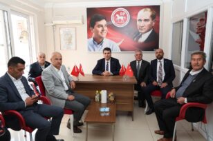 BAŞKAN KIVRAK, DP GENEL BAŞKANI GÜLTEKİN UYSAL’LA GÖRÜŞTÜ