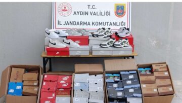 Efeler’de sahte ayakkabı operasyonu