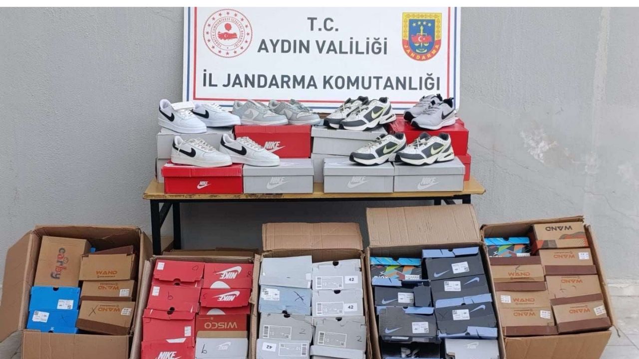 Efeler’de sahte ayakkabı operasyonu